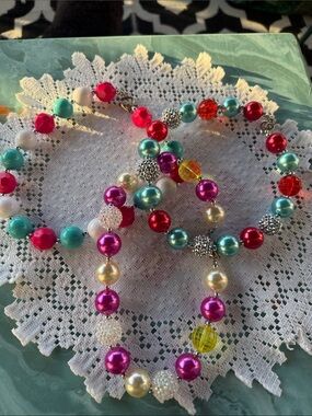 3 Beaded Chunky Girl’s Necklaces, dress-up/play, Pete + Lucy